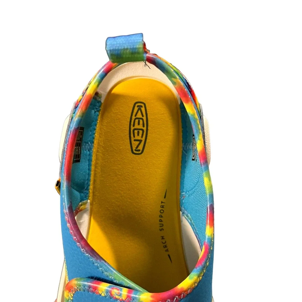 KEEN Youth Girls Sport Outdoor‎ Sandals Size 4 Blue- Tie Dye Adjustable Washable